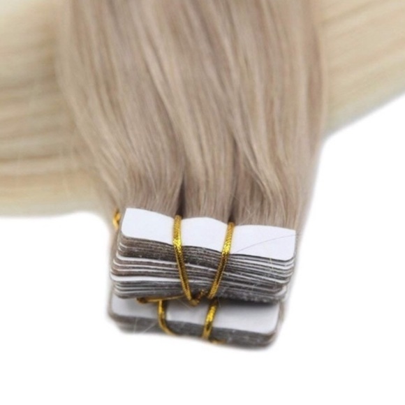 ✨ 3 18” #18/60 Blonde BALAYAGE HUMAN HAIR TAPEINS main image 8